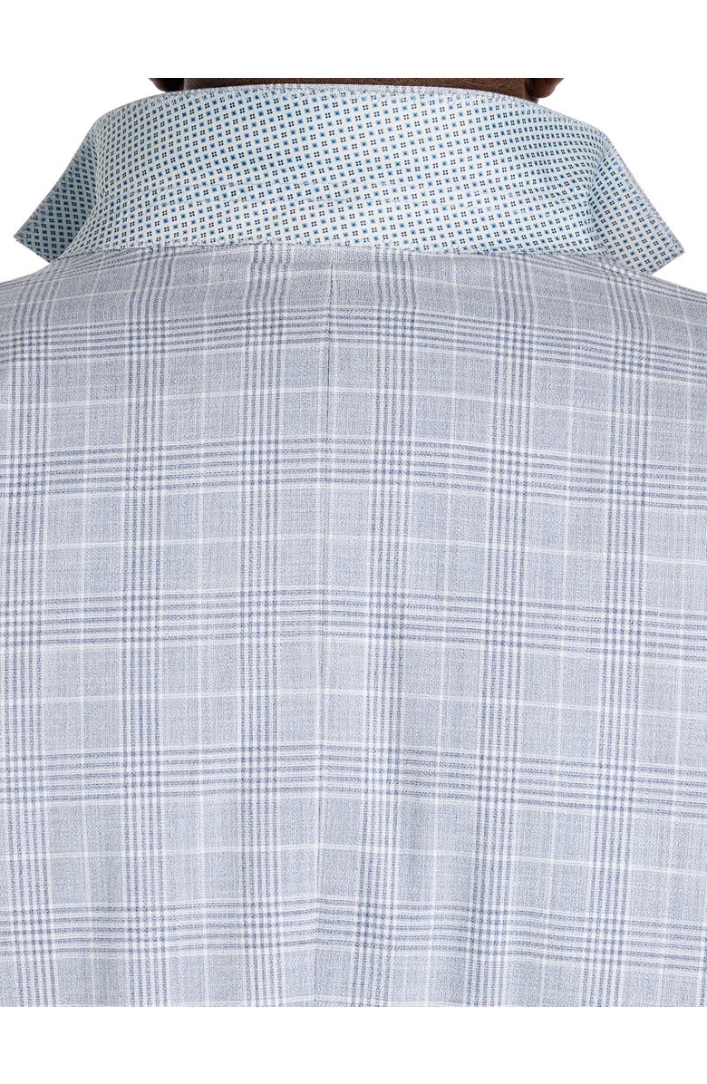 Oak Hill by DXL Big & Tall  Tonal Glen Plaid Sport Coat - Executive Cut, Alternate, color, Dusty Navy