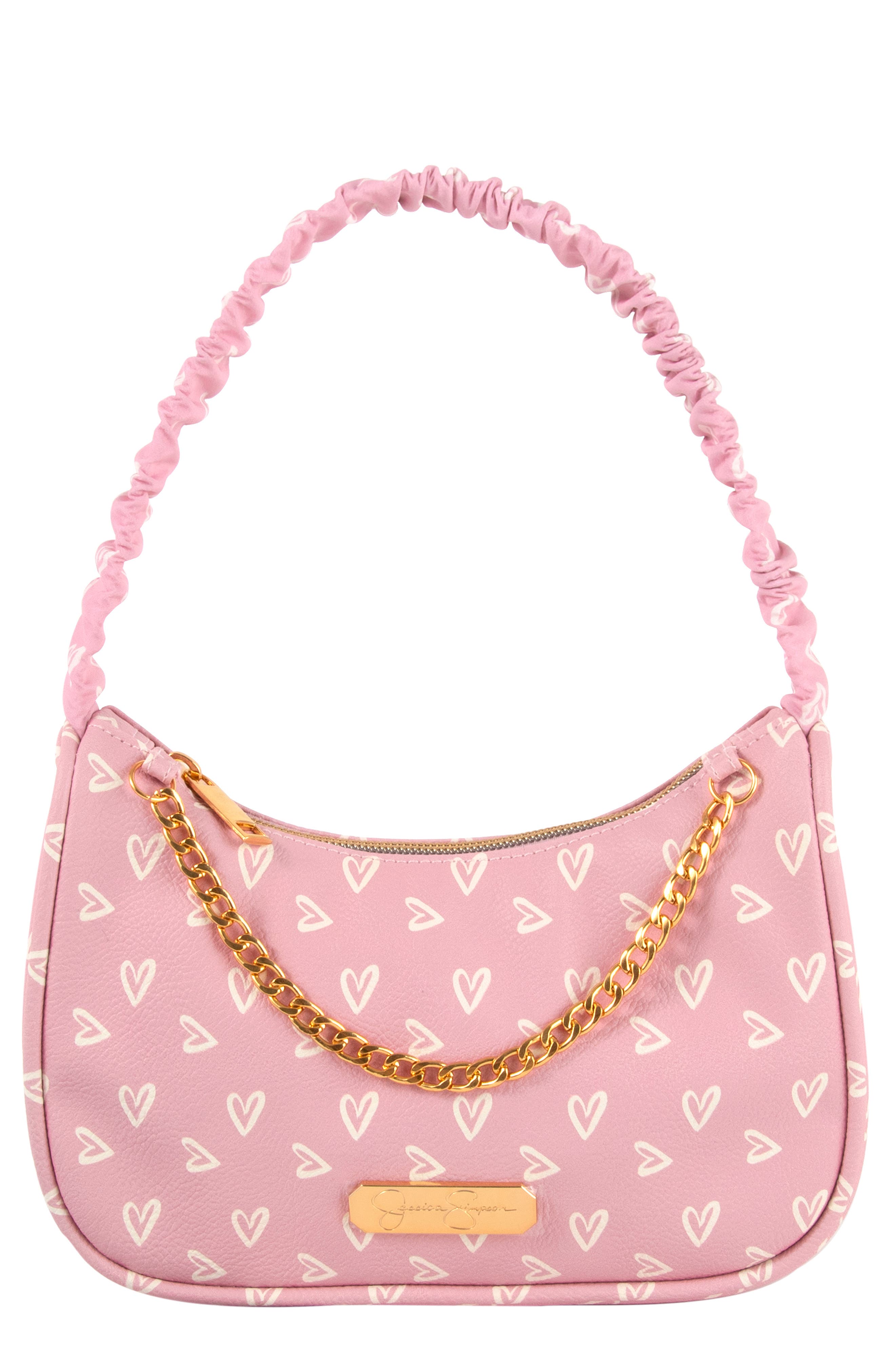 Jessica Simpson Kids' Heart Print Shoulder Bag, Main, color, 