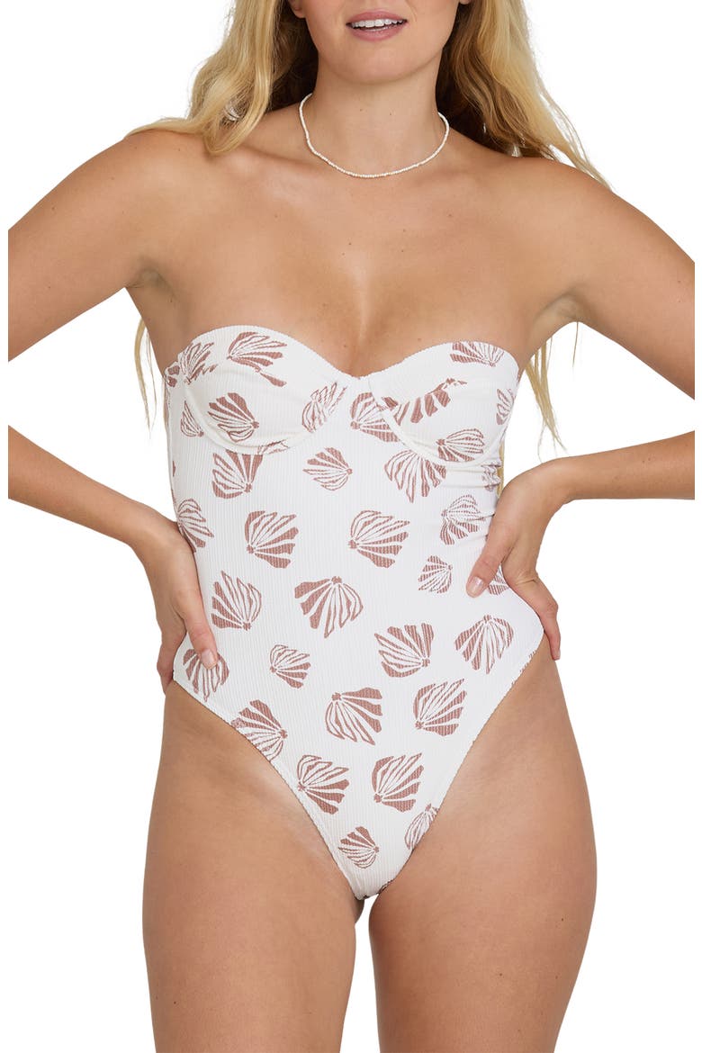 Sand Shells Hailey One-Piece Swimsuit, Main, color, SALT CRYSTAL