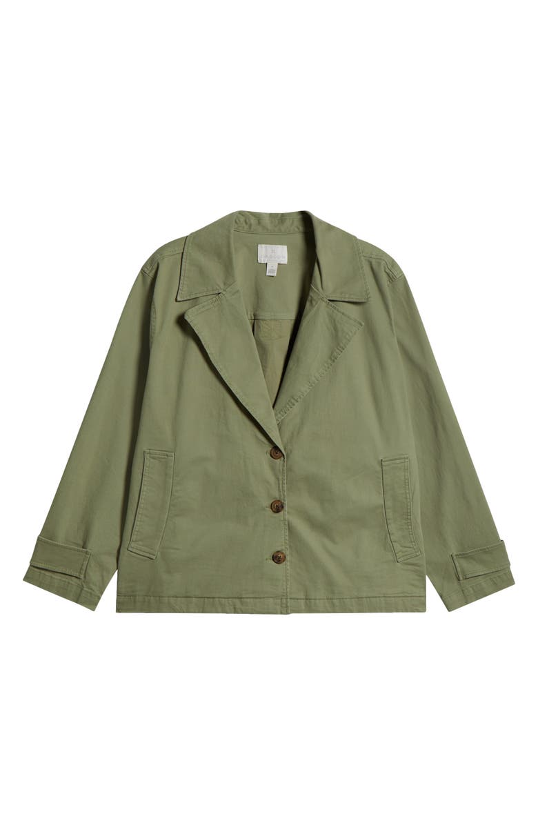 Caslon<sup>®</sup> Swing Trench Jacket, Main, color, Olive Acorn