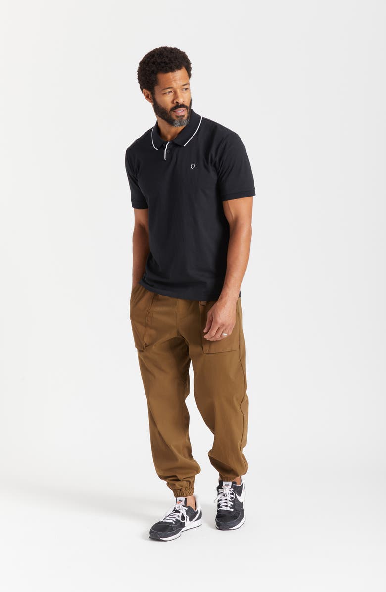 Brixton Pipe Trim Short Sleeve Polo, Alternate, color,