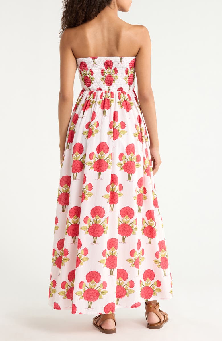 Faherty Alexi Floral Organic Cotton Voile Maxi Dress, Alternate, color, Bloom Poem