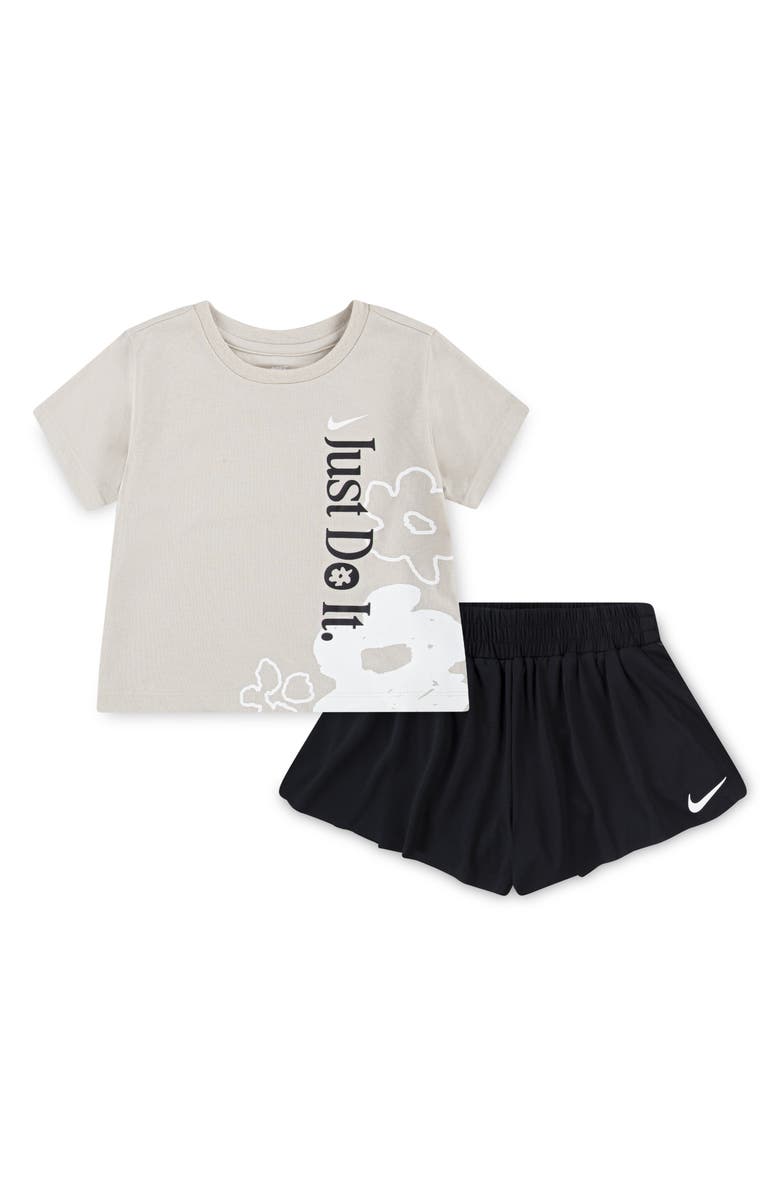 Nike Wildflower Graphic T-Shirt & Shorts Set, Main, color,