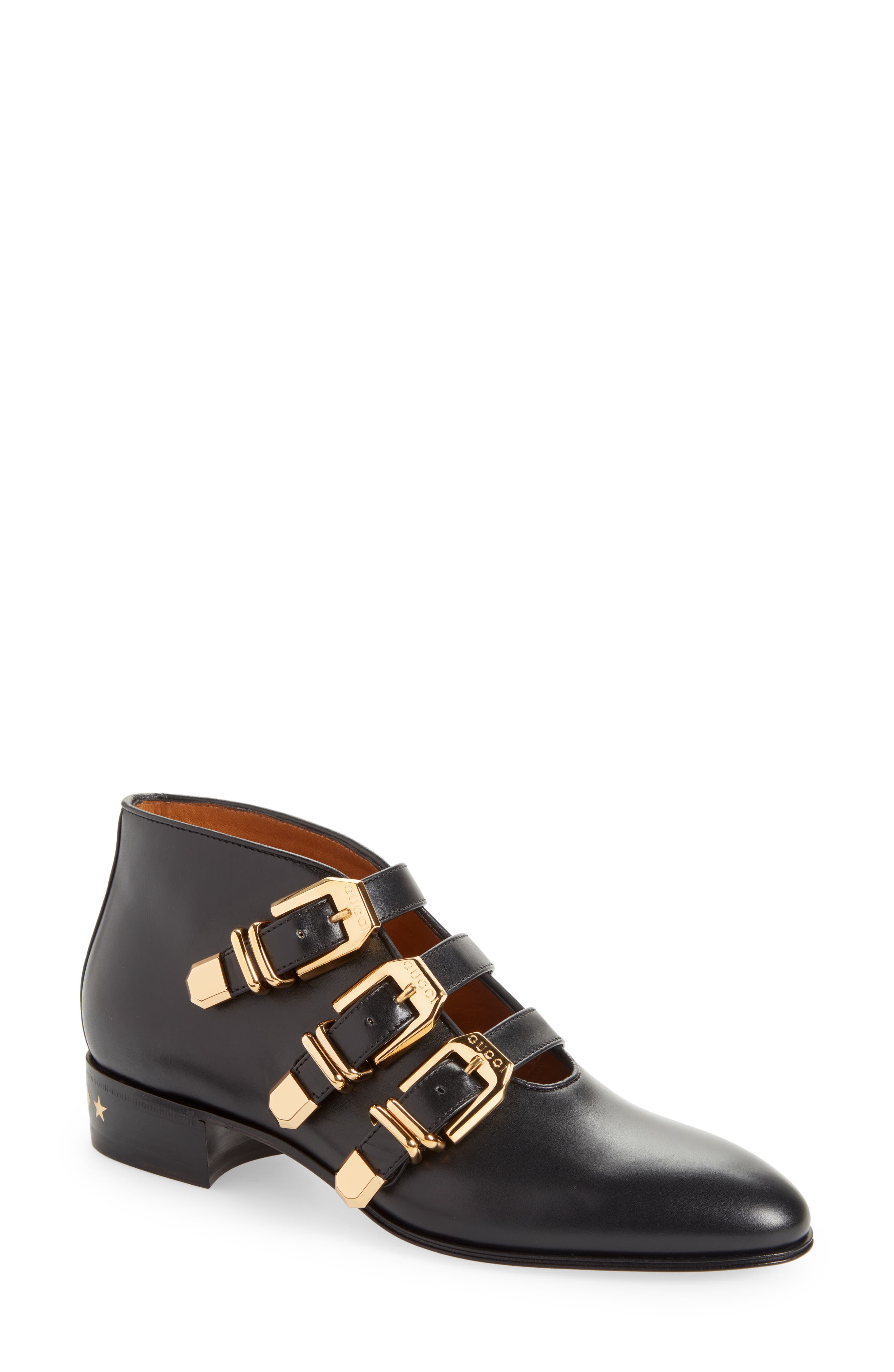 Gucci Hollywood Buckle Bootie, Main, color, 