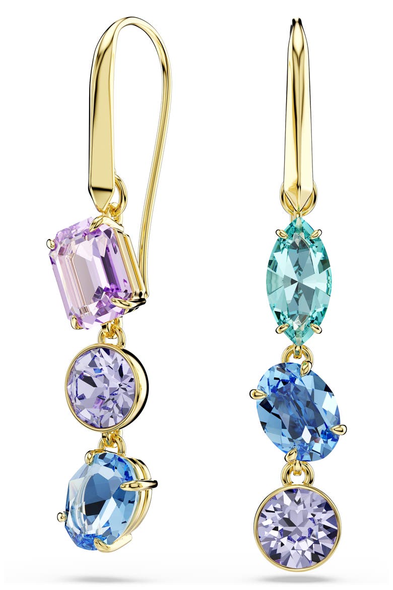 Gema Crystal Mismatched Drop Earrings video