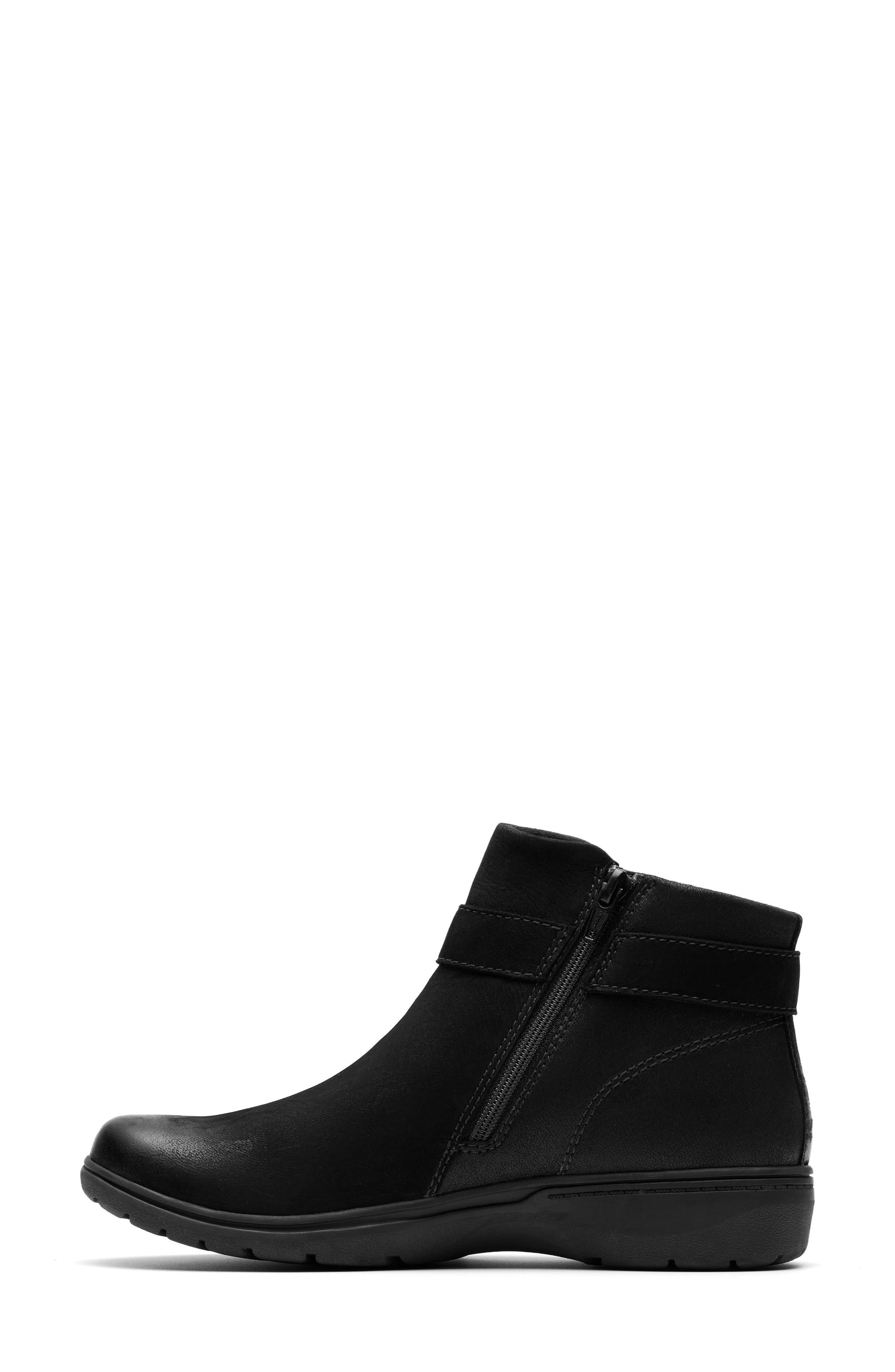 Clarks<sup>®</sup> Carleigh Drift Bootie, Alternate, color, Black Combi