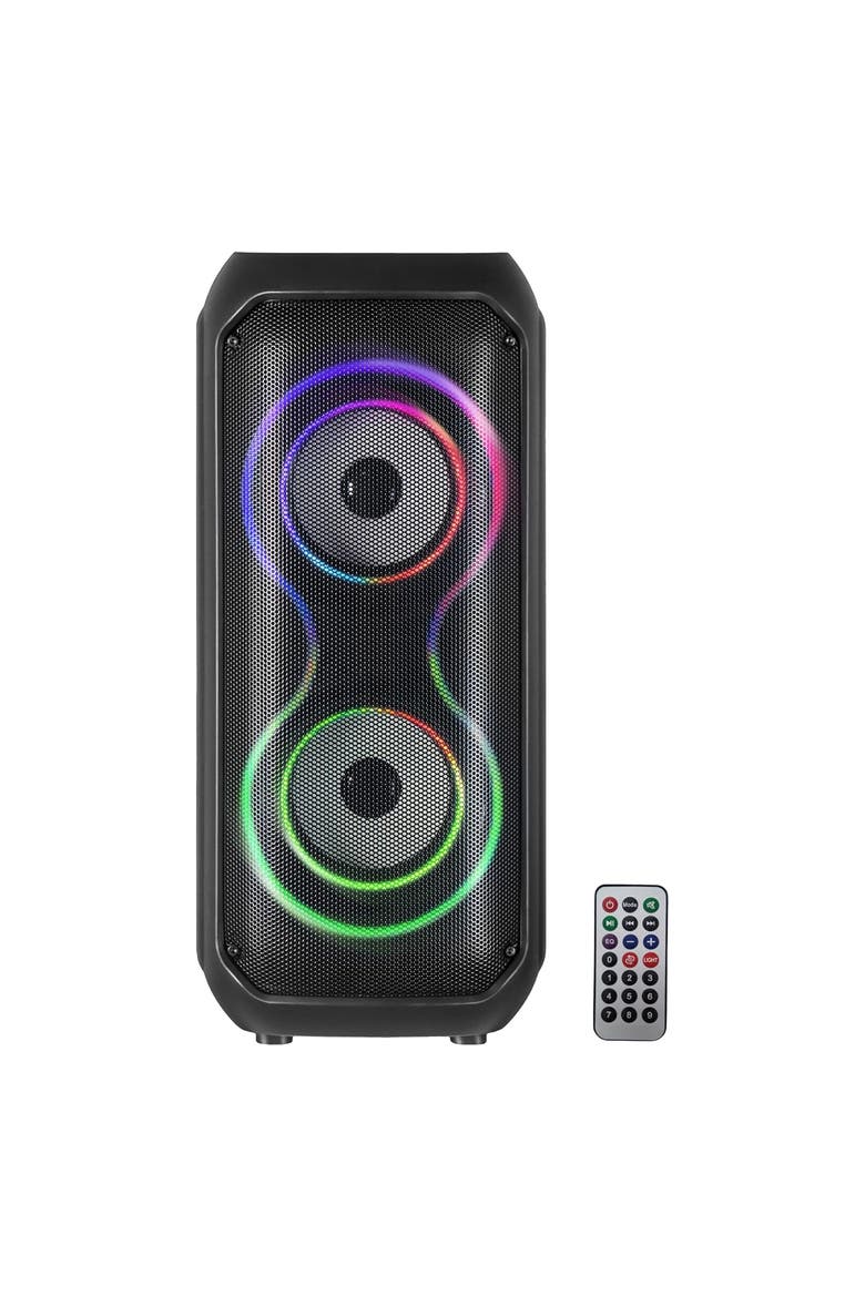 Dual 4 Inch Portable Bluetooth Speaker, Main, color, Black