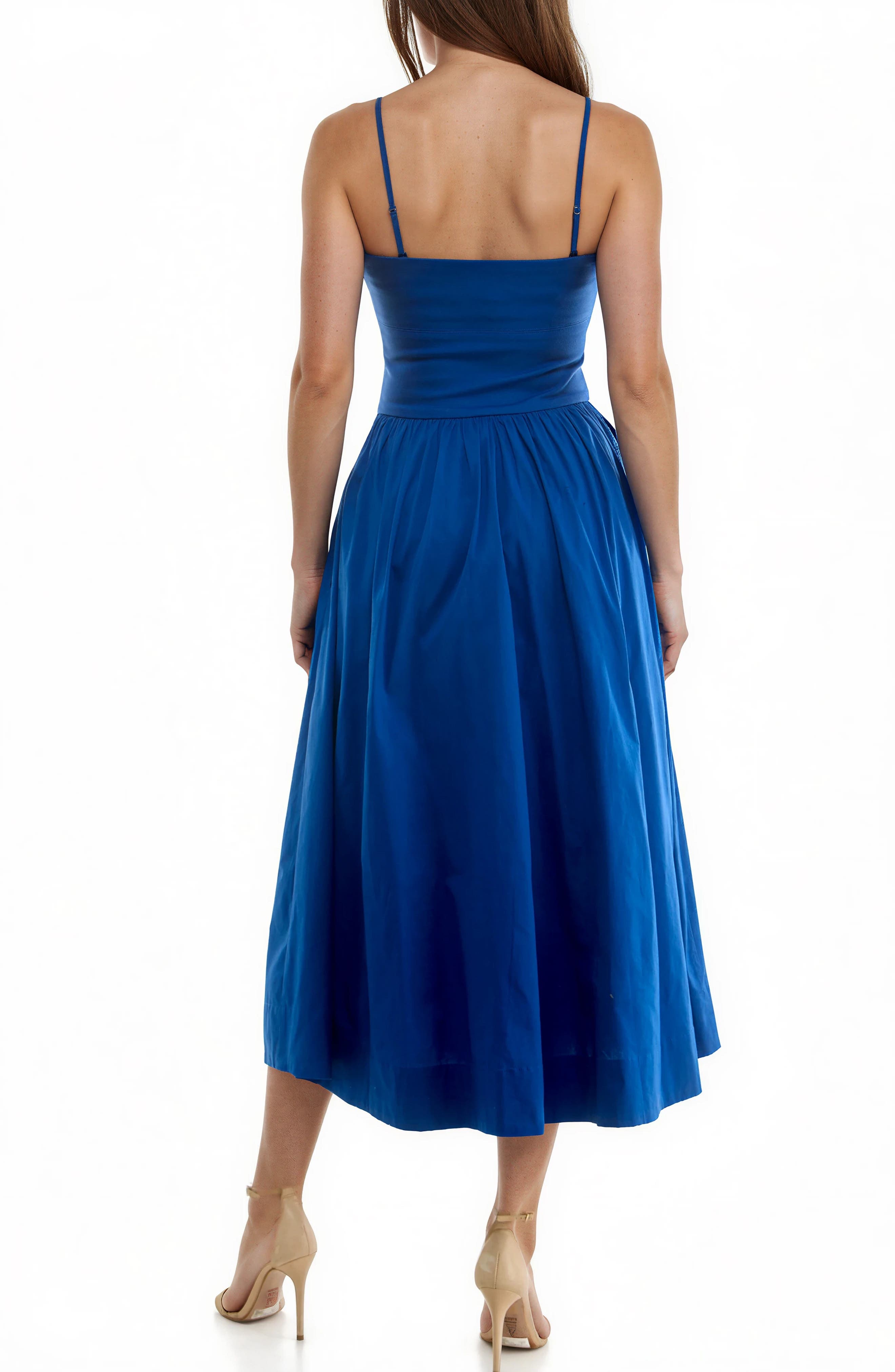 Corset Detail Sleeveless Midi Dress - image 4