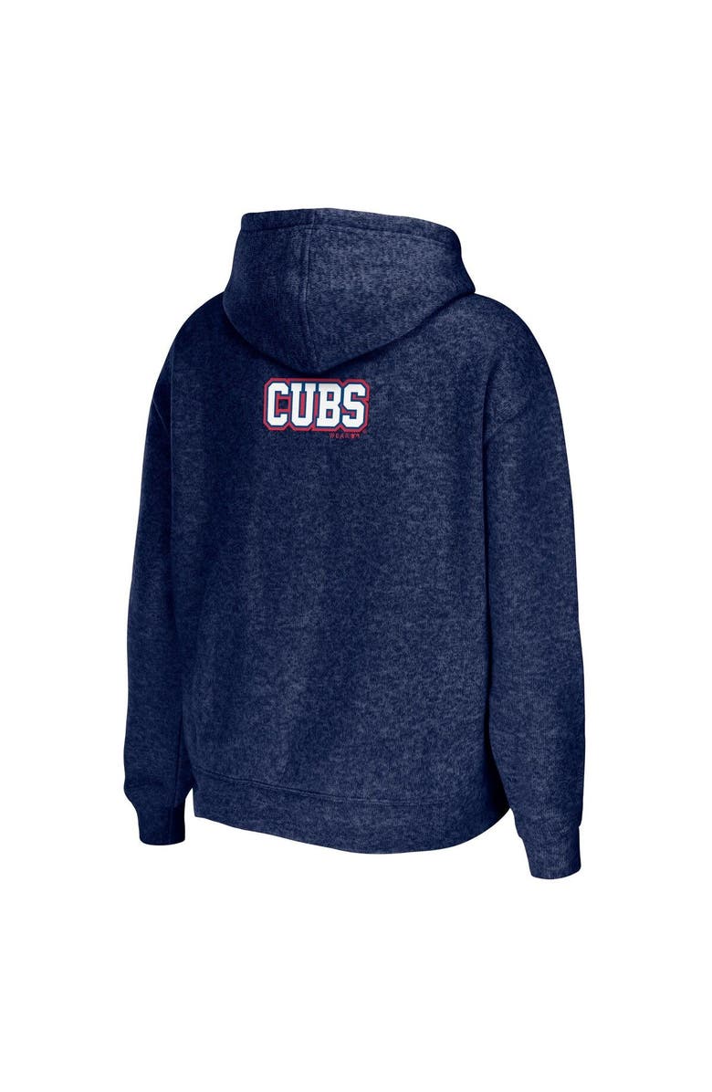 WEAR by Erin Andrews Women's WEAR by Erin Andrews Heather Navy Chicago Cubs Full-Zip Hoodie, Alternate, color,