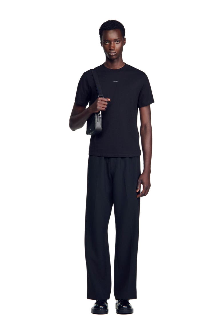 Cotton T-shirt, Alternate, color, Black