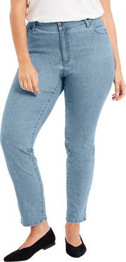 June + Vie Curvie Fit Straight-Leg Jeans