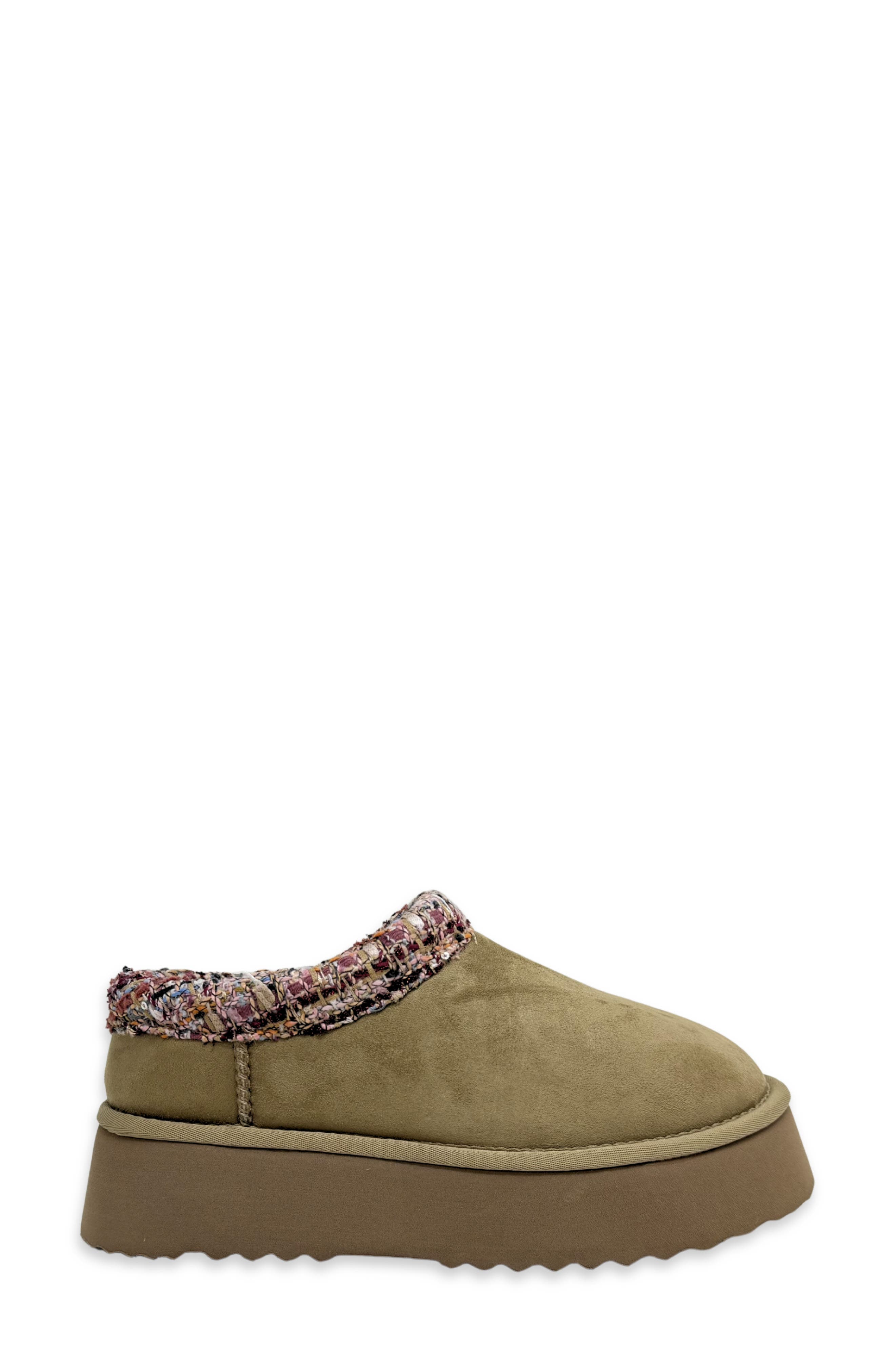 Tai Faux Suede Platform Mule, Alternate, color, TAUPE