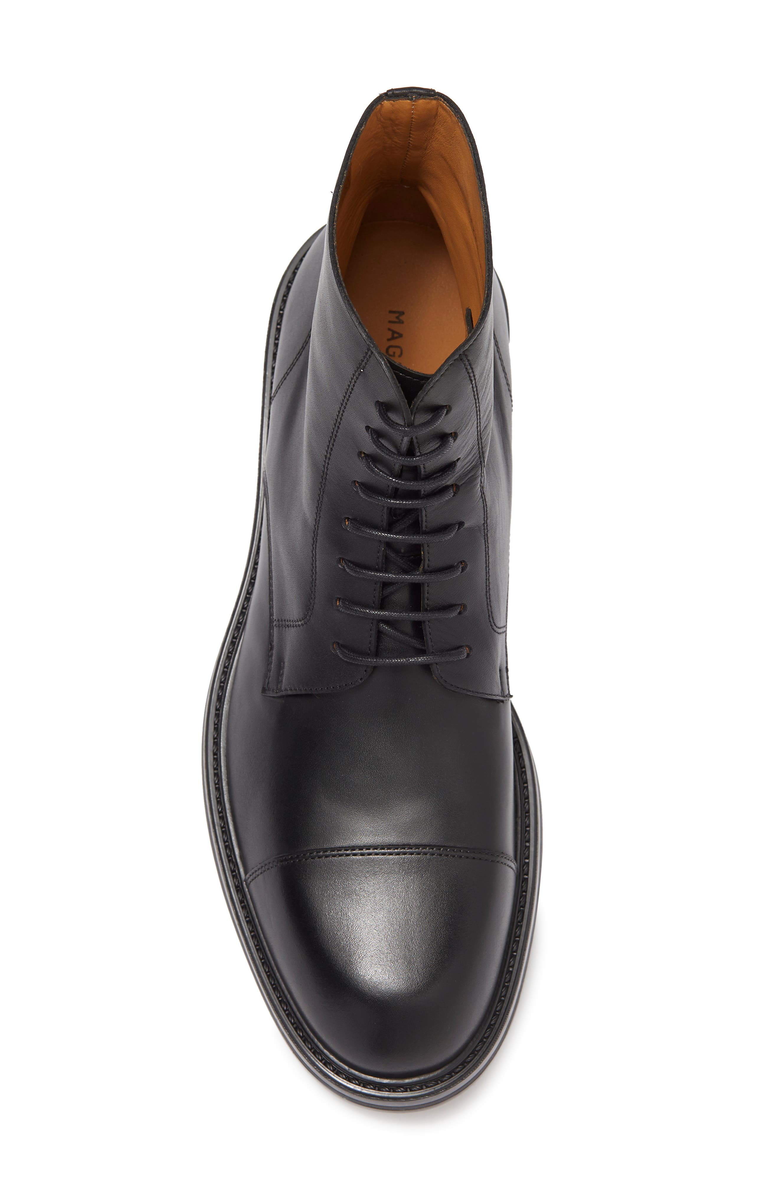 Magnanni Polar Leather Boot, Alternate, color, Black