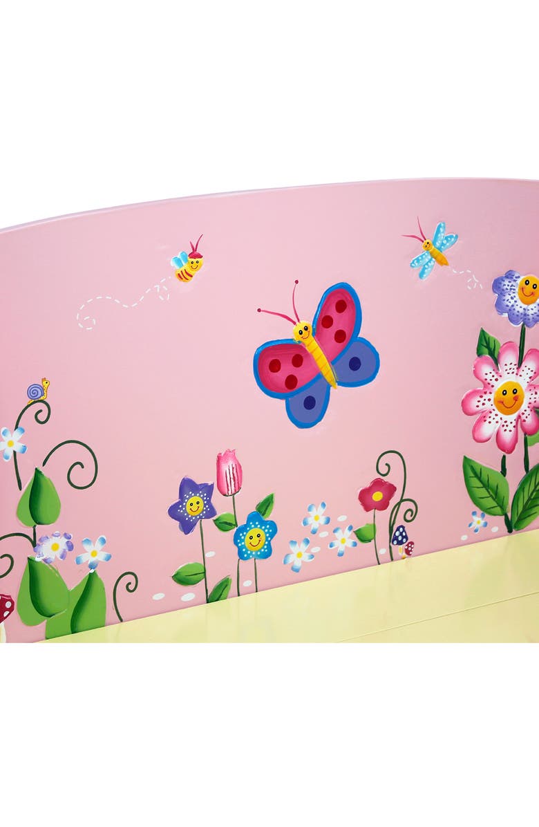 Teamson Kids Fantasy Fields Magic Garden Wood Storage Bench, Alternate, color, 