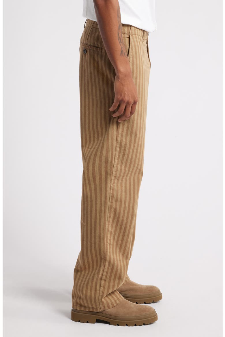 House of Aama Henry Workwear Pants, Alternate, color, TAN TONAL STRIPE