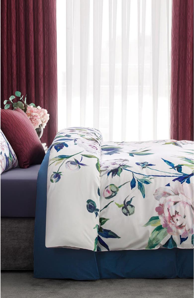 Togas Peonia Duvet Cover, Alternate, color, White