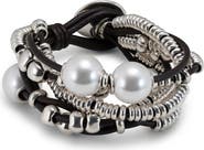 UNODE50 Smooth Leather Loop Bracelet