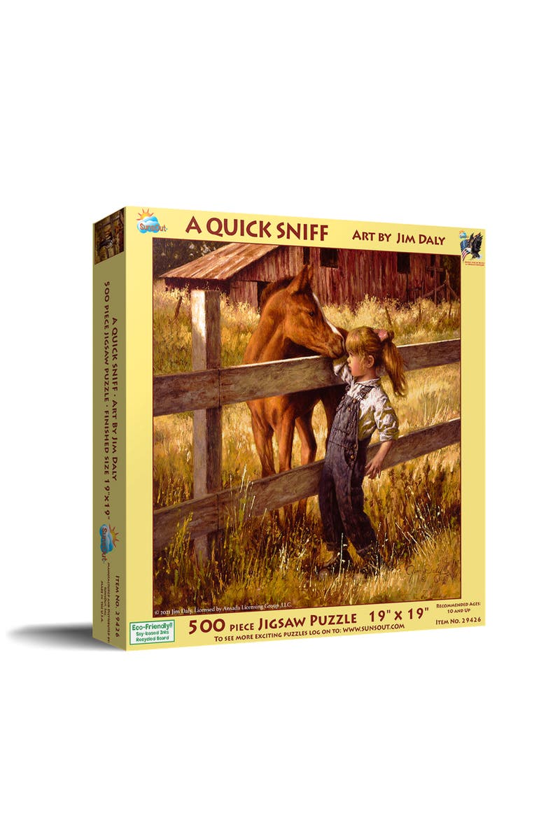 Sunsout A Quick Sniff 500 piece Jigsaw Puzzle for Adults, Main, color, Multicolor