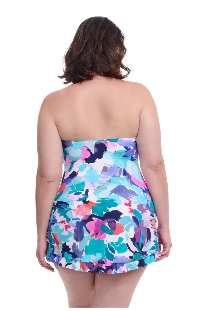 Profile by Gottex Holi Sweetheart Bandeau Full Figure Swimdress, Alternate, color, 