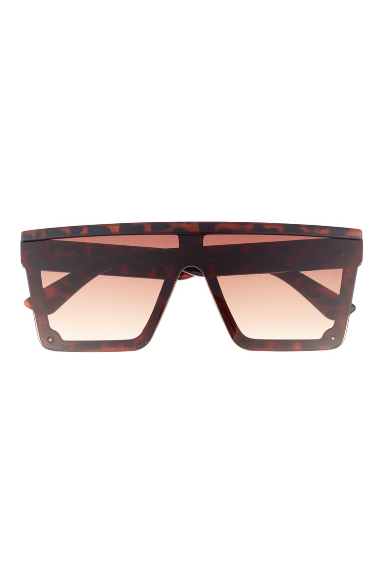 99mm Flat Top Sunglasses, Main, color, CLASSIC HAVANA
