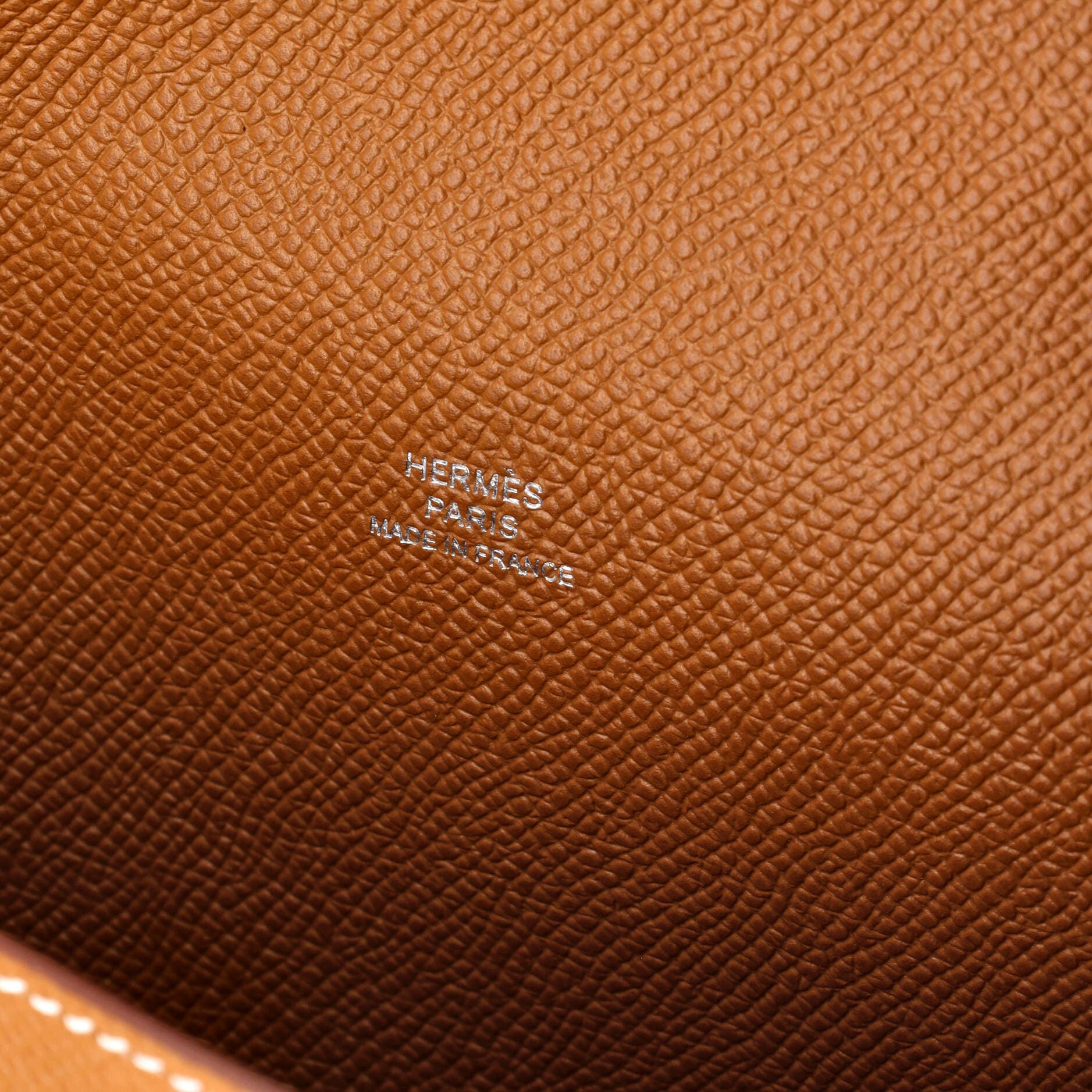 Pre-Owned Hermes Hermesnap Wallet Bag Epsom, Alternate, color, Gold