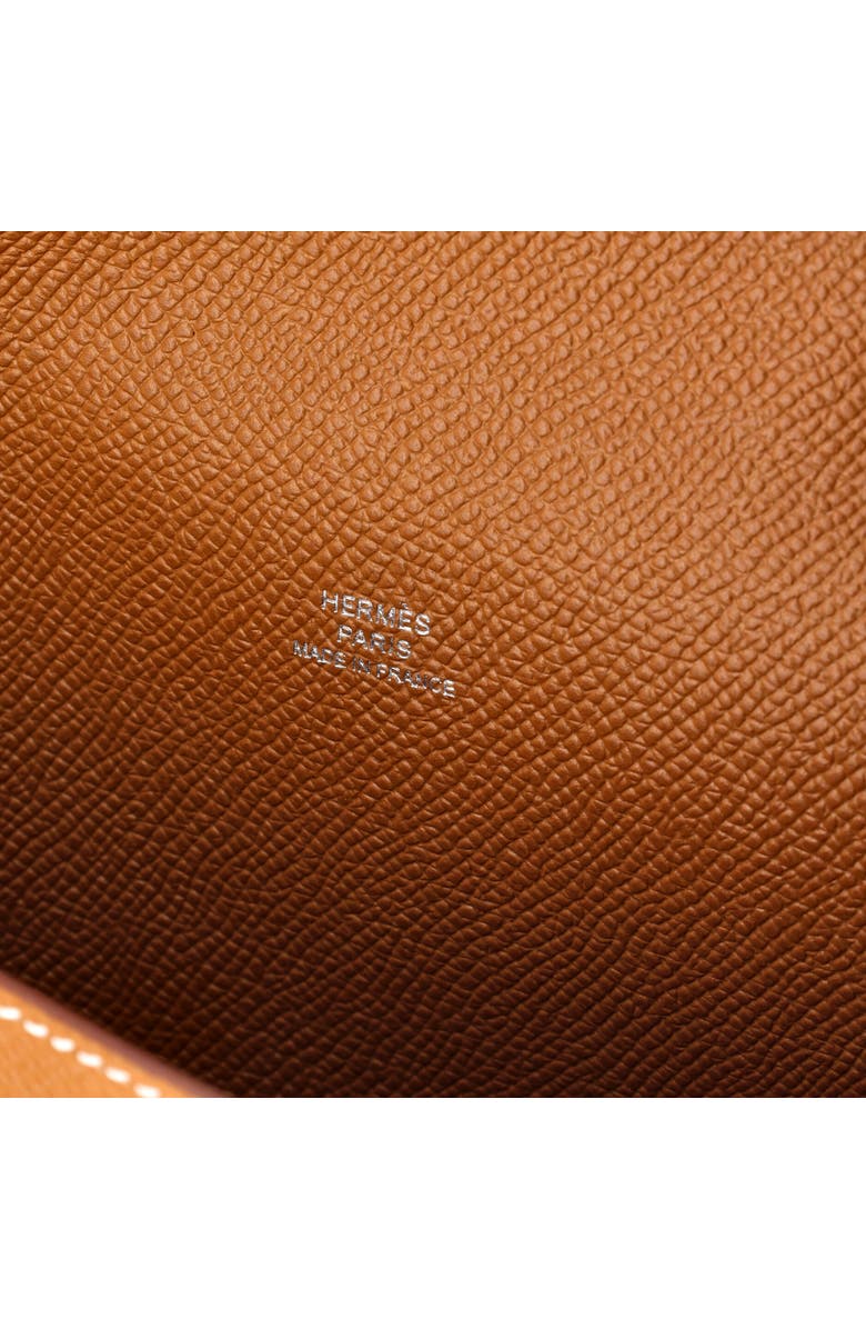Pre-Owned Hermes Hermesnap Wallet Bag Epsom, Alternate, color, Gold