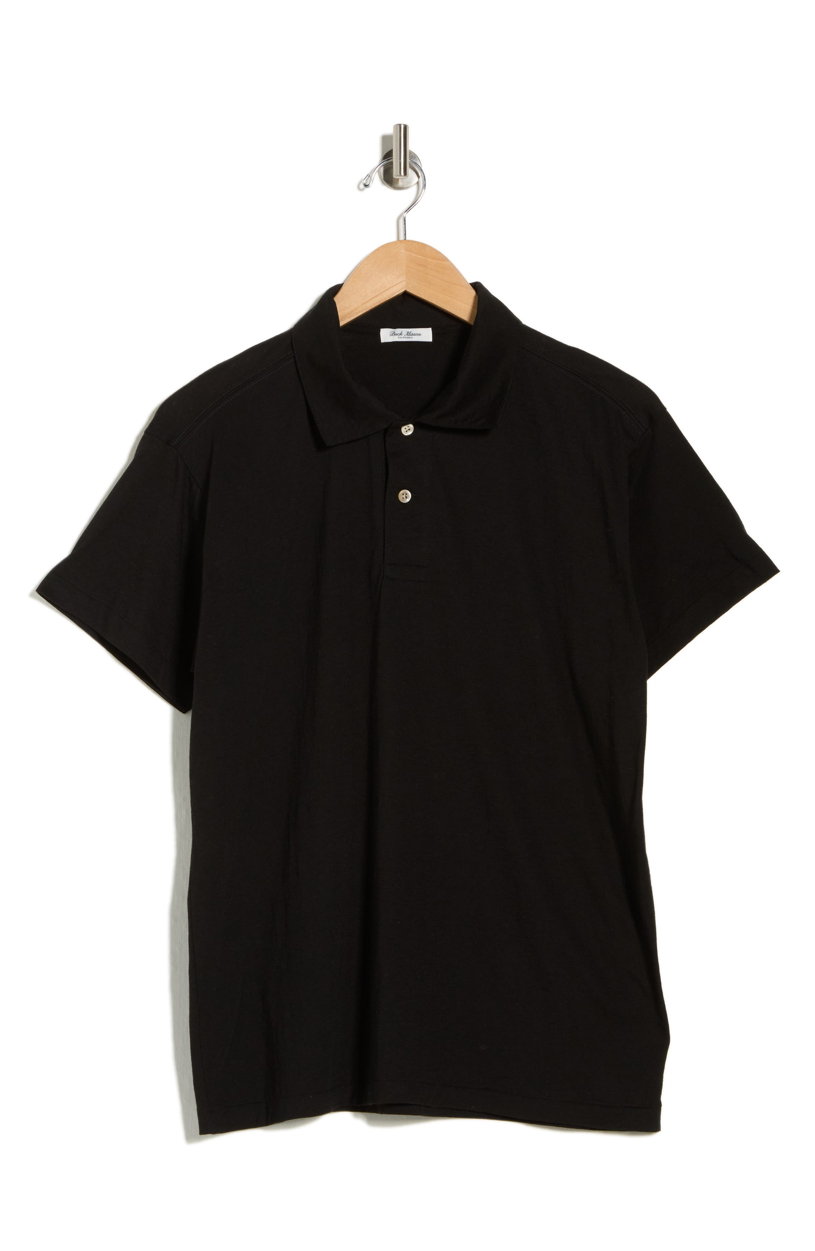 BUCK MASON Solid Cotton & Cashmere Polo