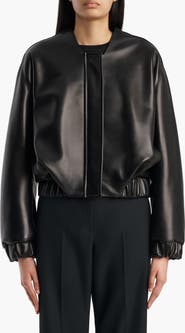 Khaite Cordan Lambskin Leather Jacket