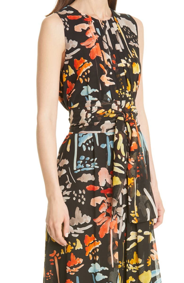 Lafayette 148 New York Nia Blooming Eden Silk Dress, Alternate, color,