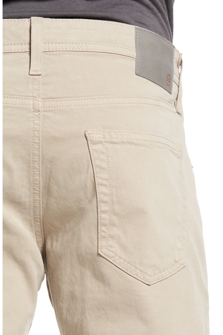 Tellis Sueded Stretch Sateen Slim Leg Pants (Nordstrom Exclusive), Alternate, color, DESERT STONE