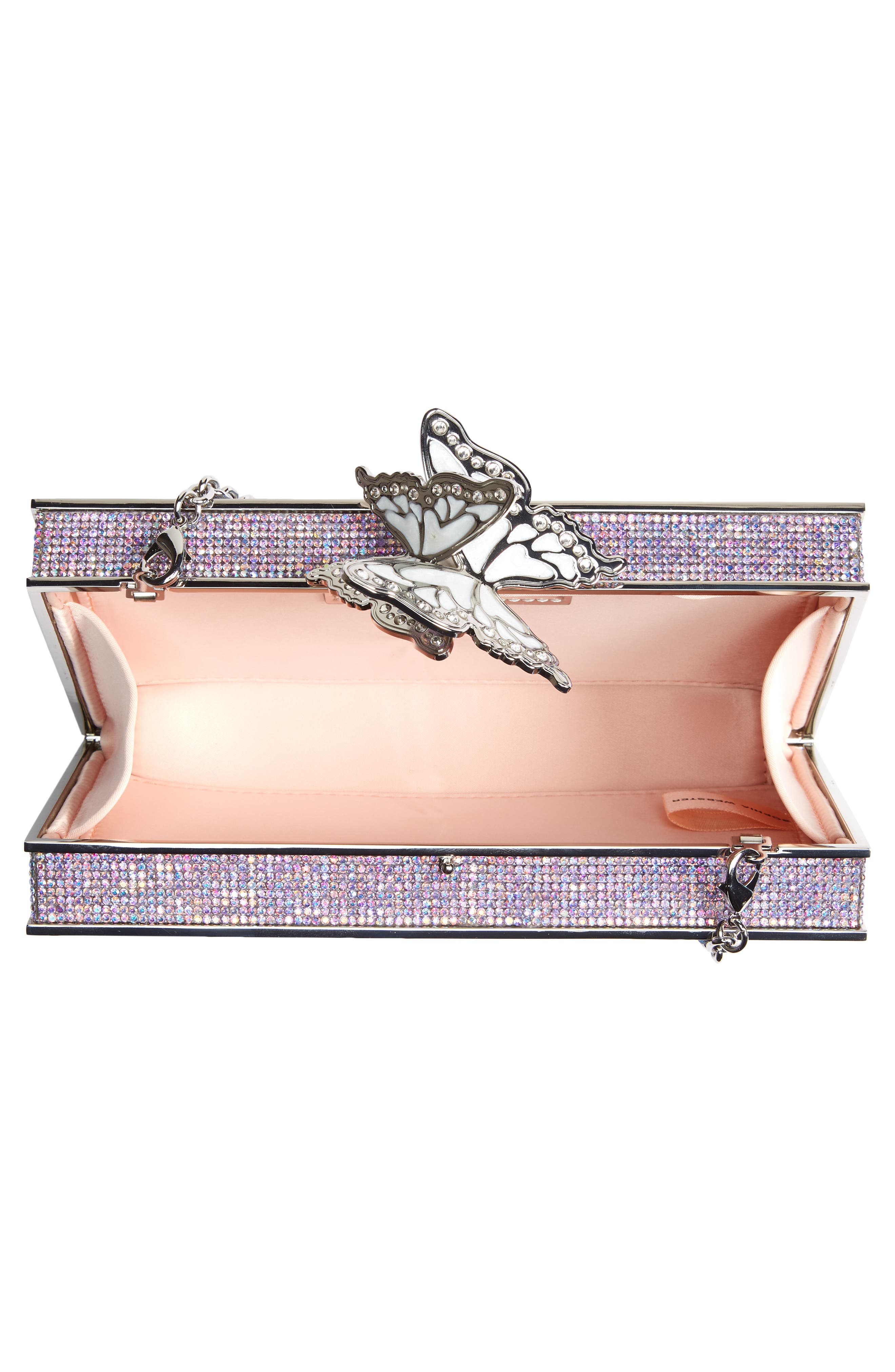 Clara Crystal Box Clutch, Alternate, color, SPEARMINT OMBRE