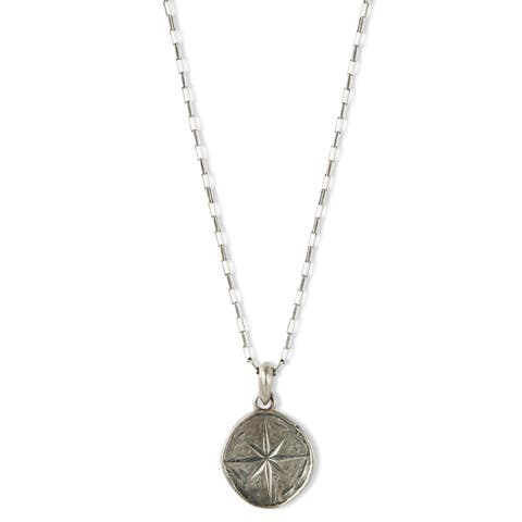 Compass Silver Necklace