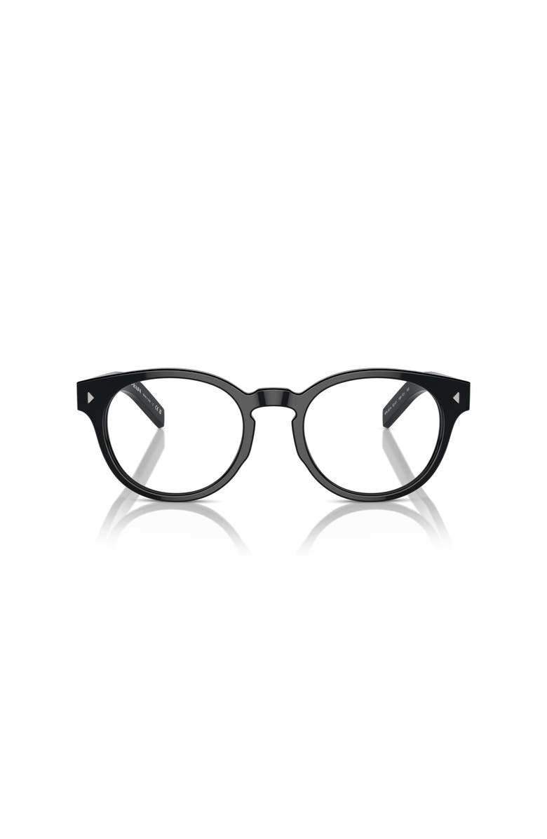 Prada 50mm Phantos optical glasses, Alternate, color, Black