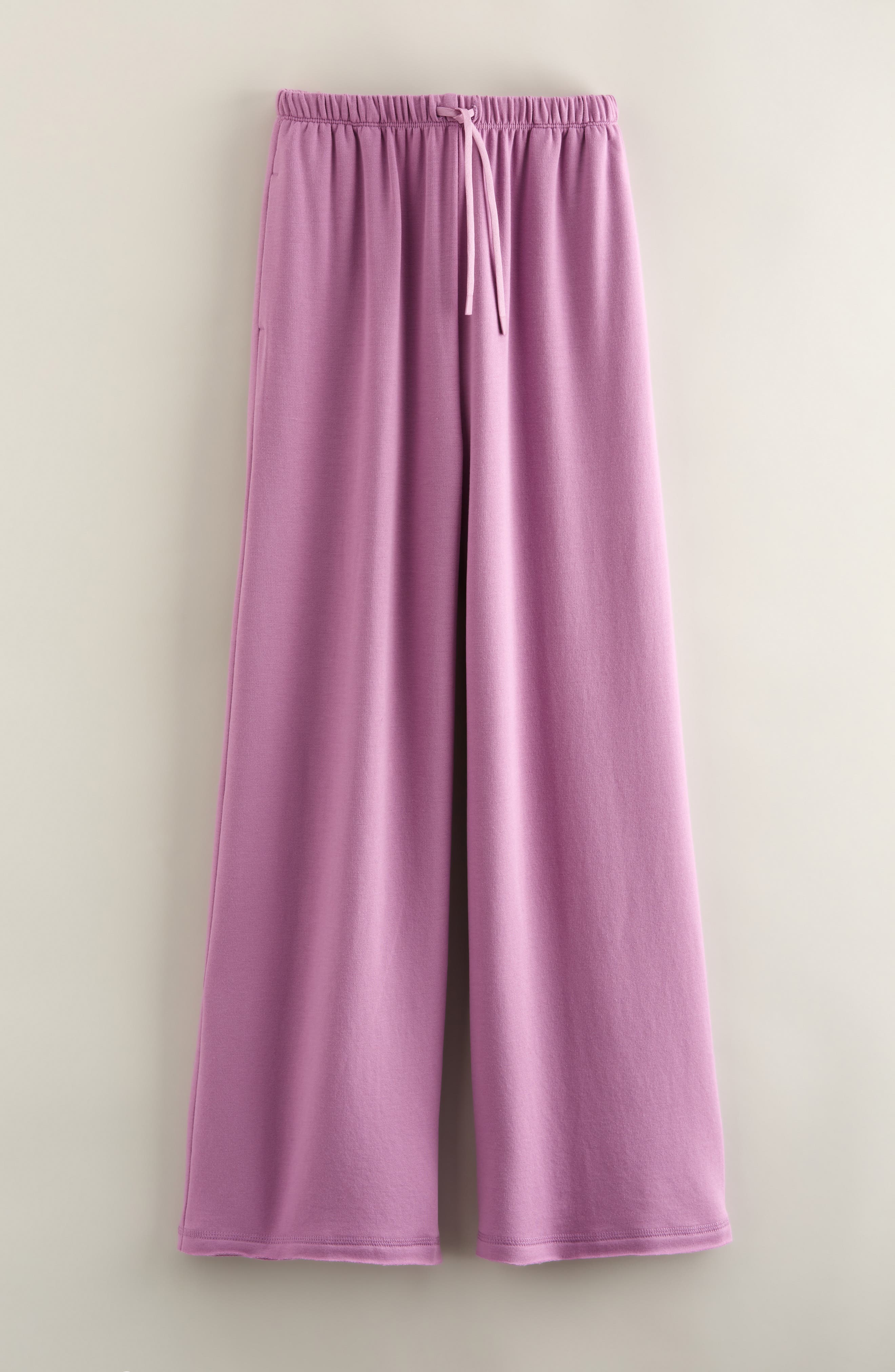 Zella Girl Kids' Step Up Wide Leg Fleece Pants in Purple Canyon 