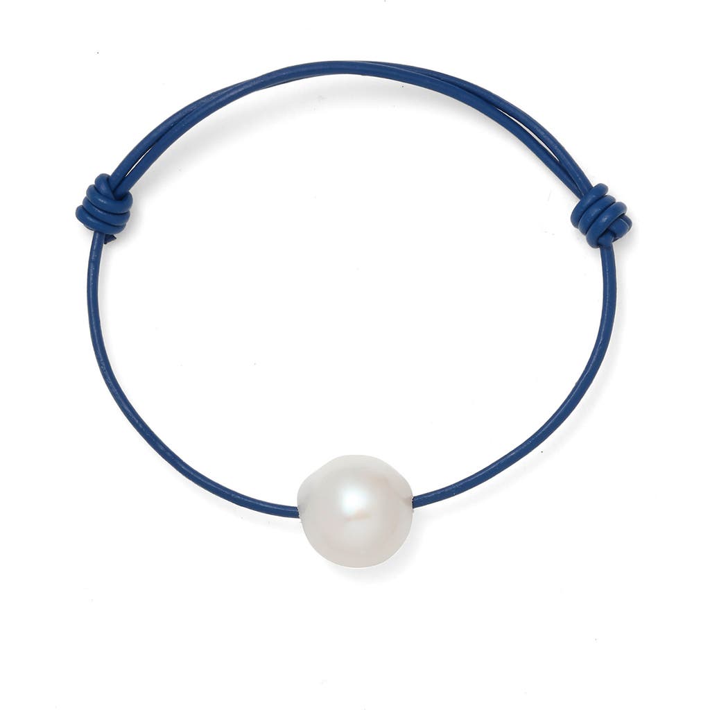 Lady Grey Freshwater Pearl Knot Bracelet in Blue  product
