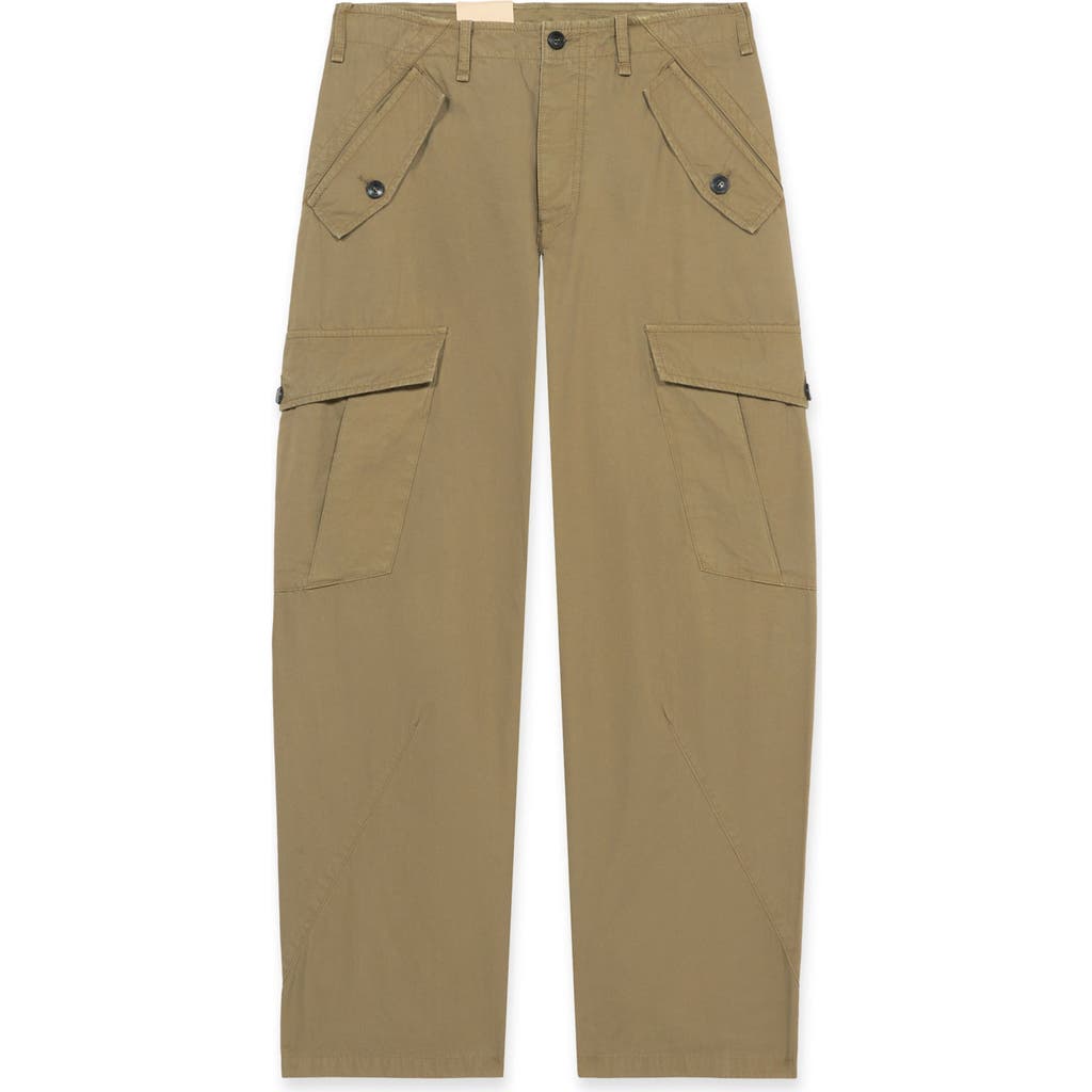 Fortela Jesla Cargo Canvas Parachute Trousers In Brown