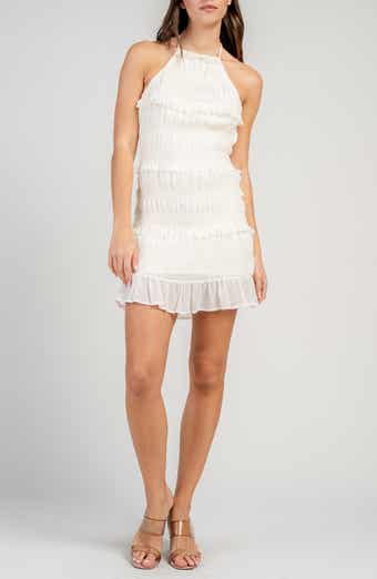 Ruched Halter Minidress