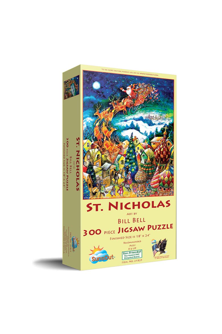 St. Nicholas 300 piece Jigsaw Puzzle for Adults, Main, color, Multicolor