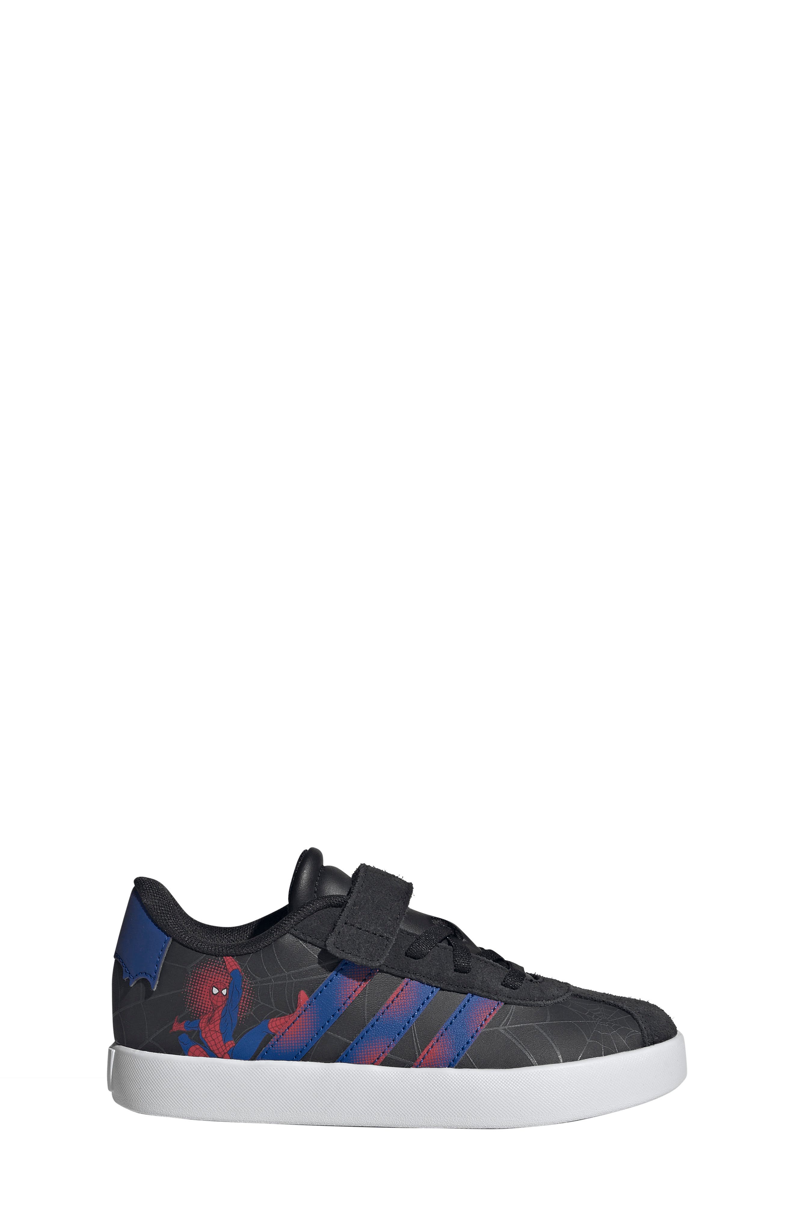 Kids' VL Court Spider-Man Sneaker, Alternate, color, BLACK/ ROYAL BLUE/ VIOLET