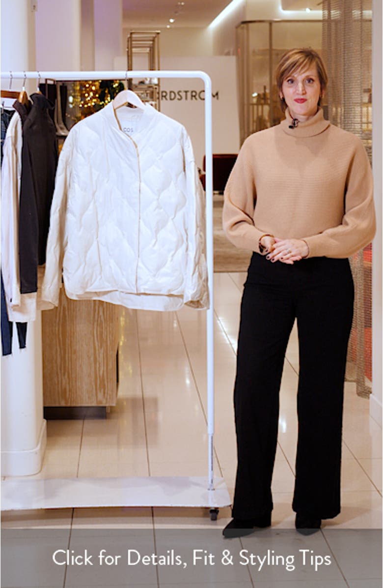 Oversize Quilted Down & Feather Jacket, sales video thumbnail