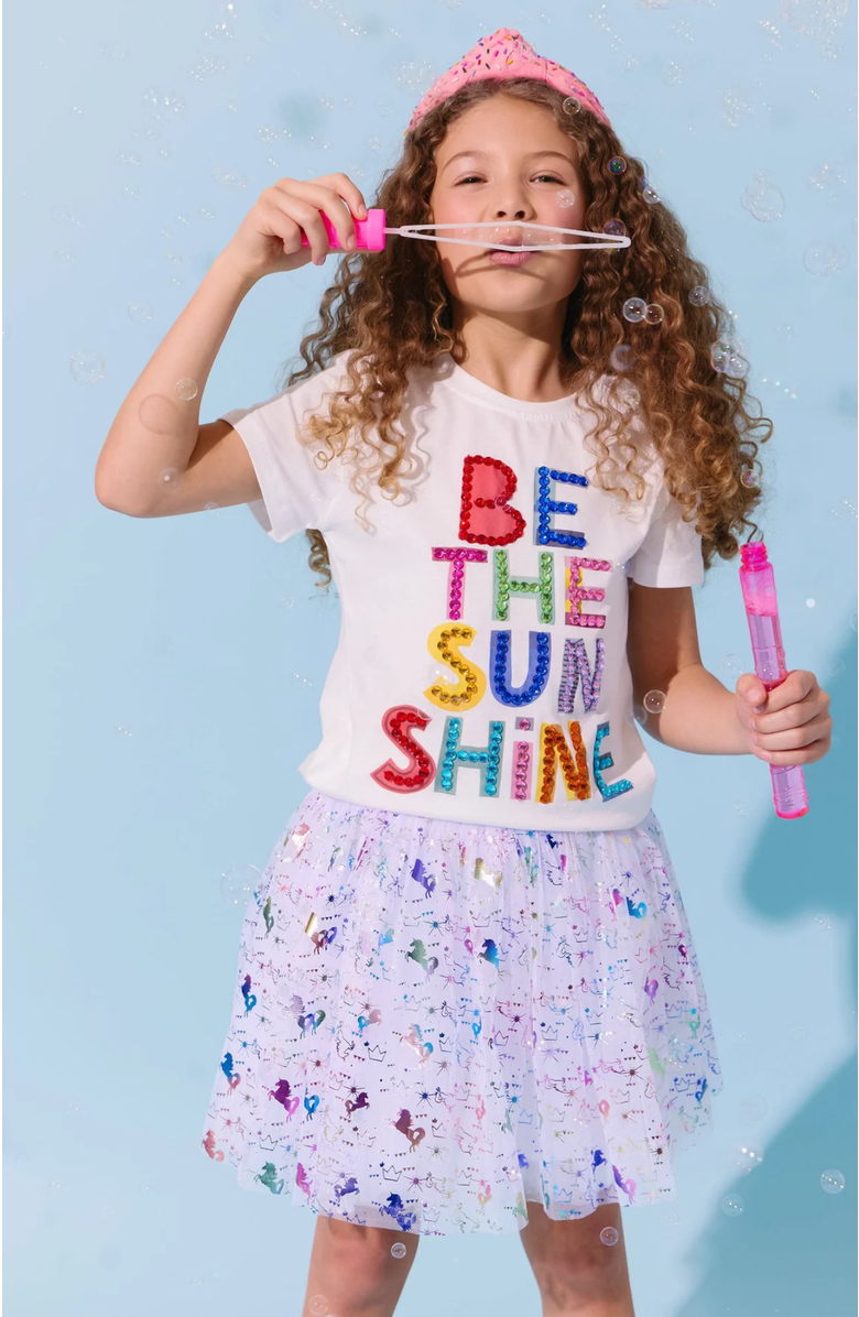 Lola + The Boys Be The Sunshine T-shirt, Alternate, color, White