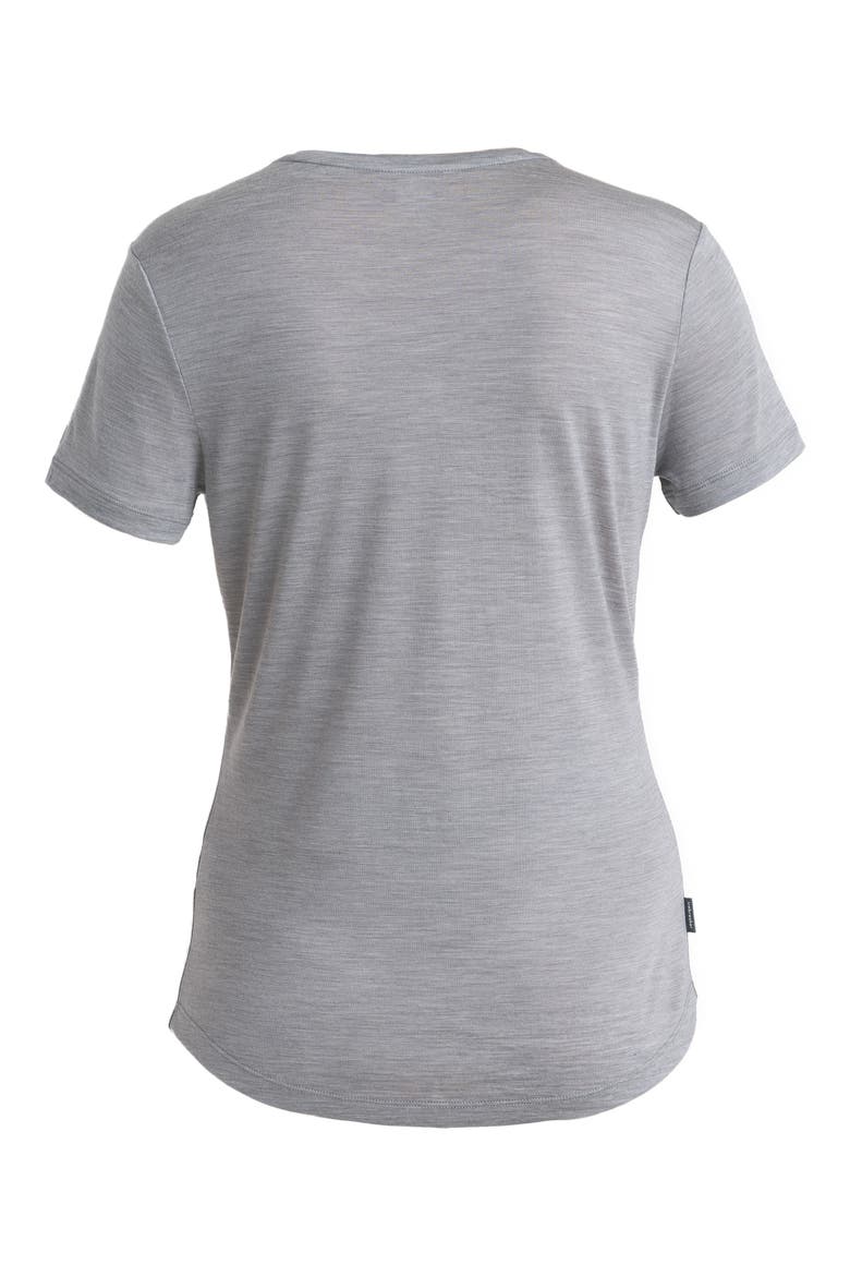 Lyocell & Merino Blend 125 Cool-Lite Sphere T-Shirt, Alternate, color, METRO HEATHER