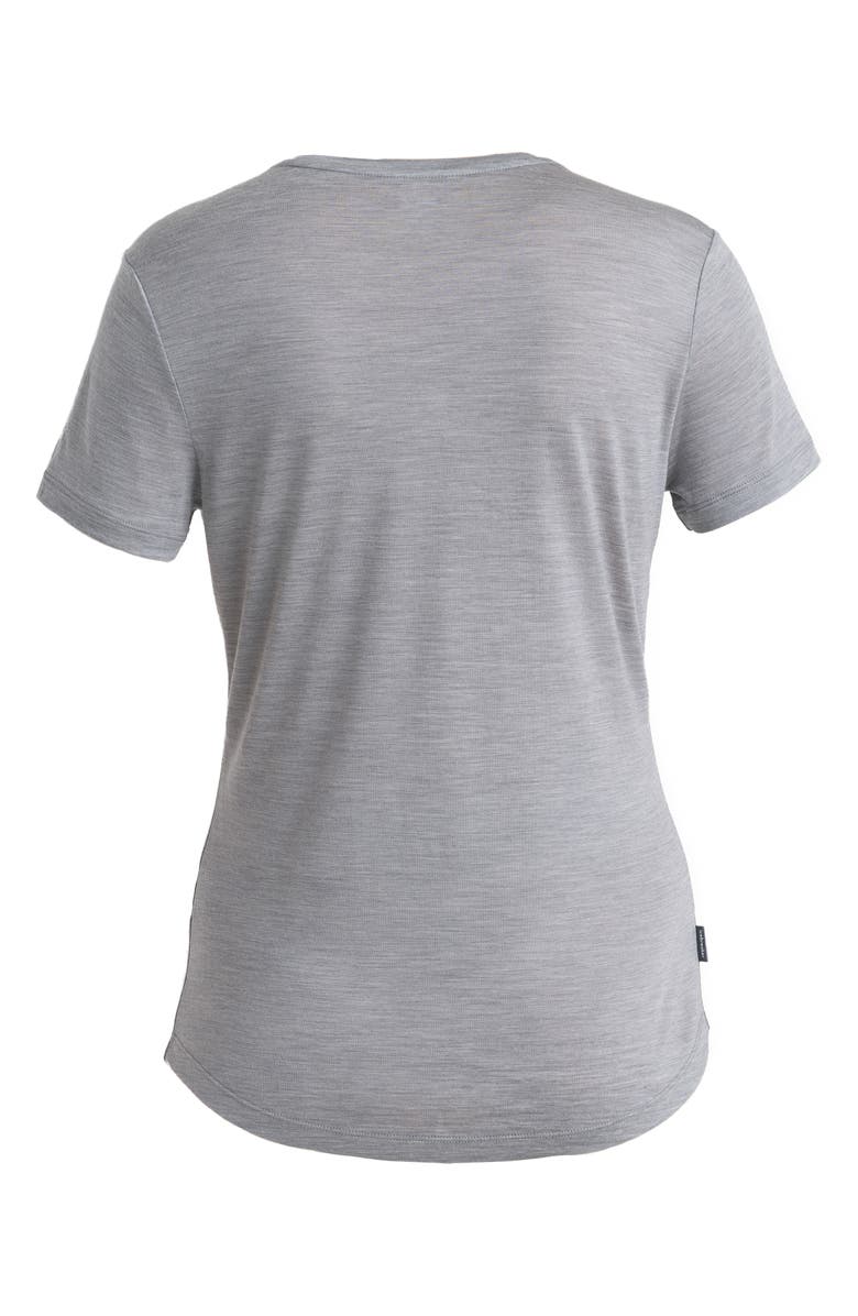 Icebreaker Lyocell & Merino Blend 125 Cool-Lite Sphere T-Shirt, Alternate, color, Metro Heather