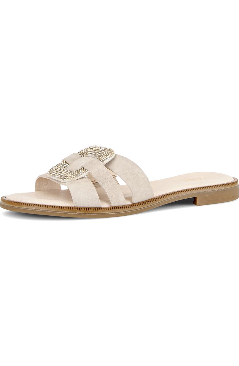 Gabor Crystal Slide Sandal, Main, color, Oak