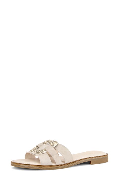 Crystal Slide Sandal (Women)