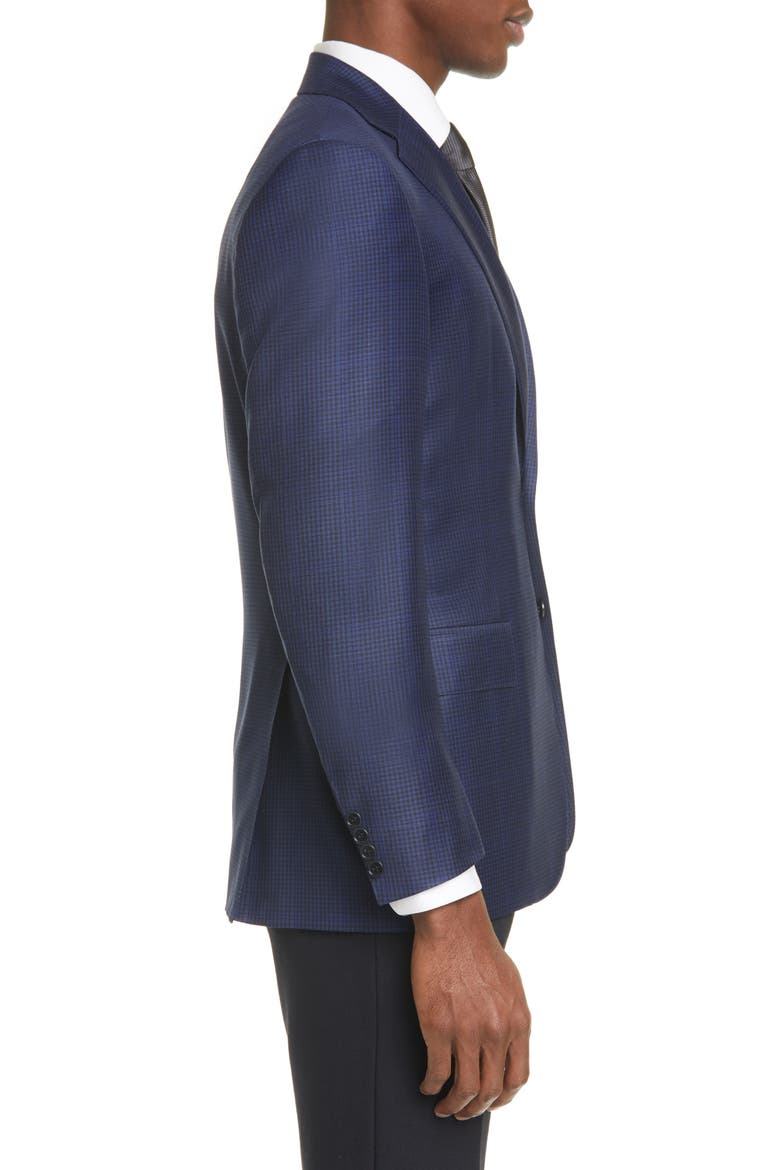Classic Fit Check Wool Sport Coat, Alternate, color, BLUE