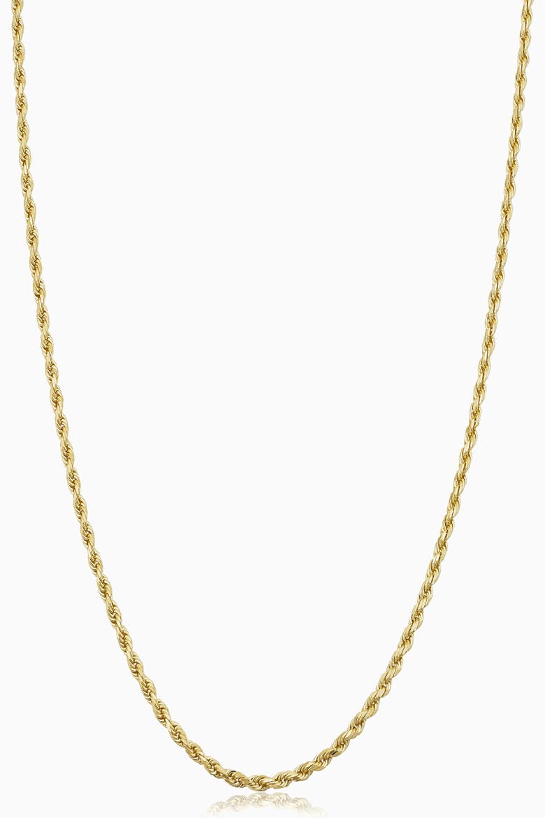 Men's Titan Rope Chain in 14K Gold, Main, color, 14K Yellow Gold