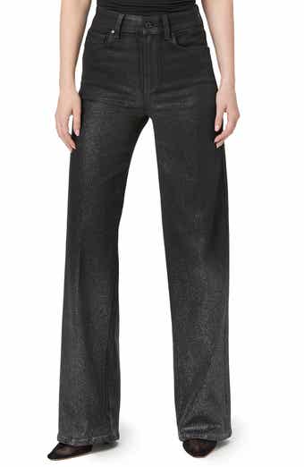 Sasha Ombré Sparkle Coated High Waist Wide Leg Jeans