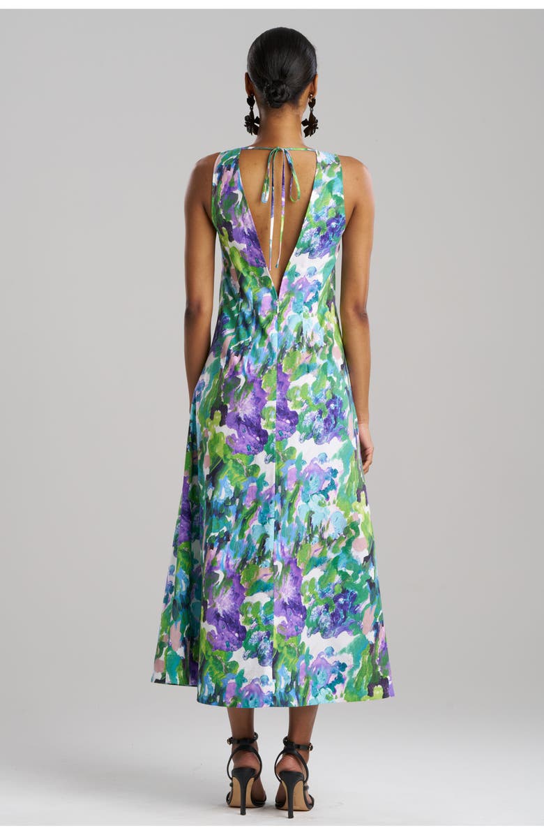 Natori AYAME V- neck Maxi Dress, Alternate, color, Multi
