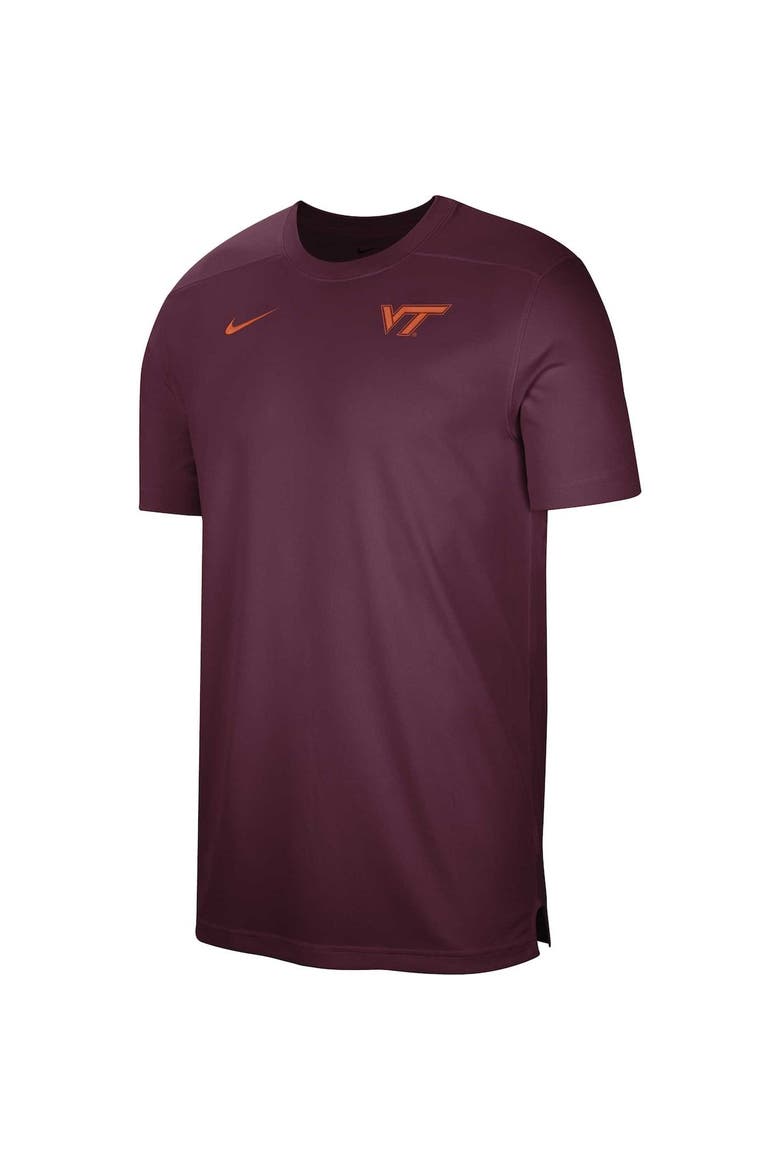 Men's Nike  Maroon Virginia Tech Hokies Sideline Coaches Performance Top, Alternate, color, Maroon